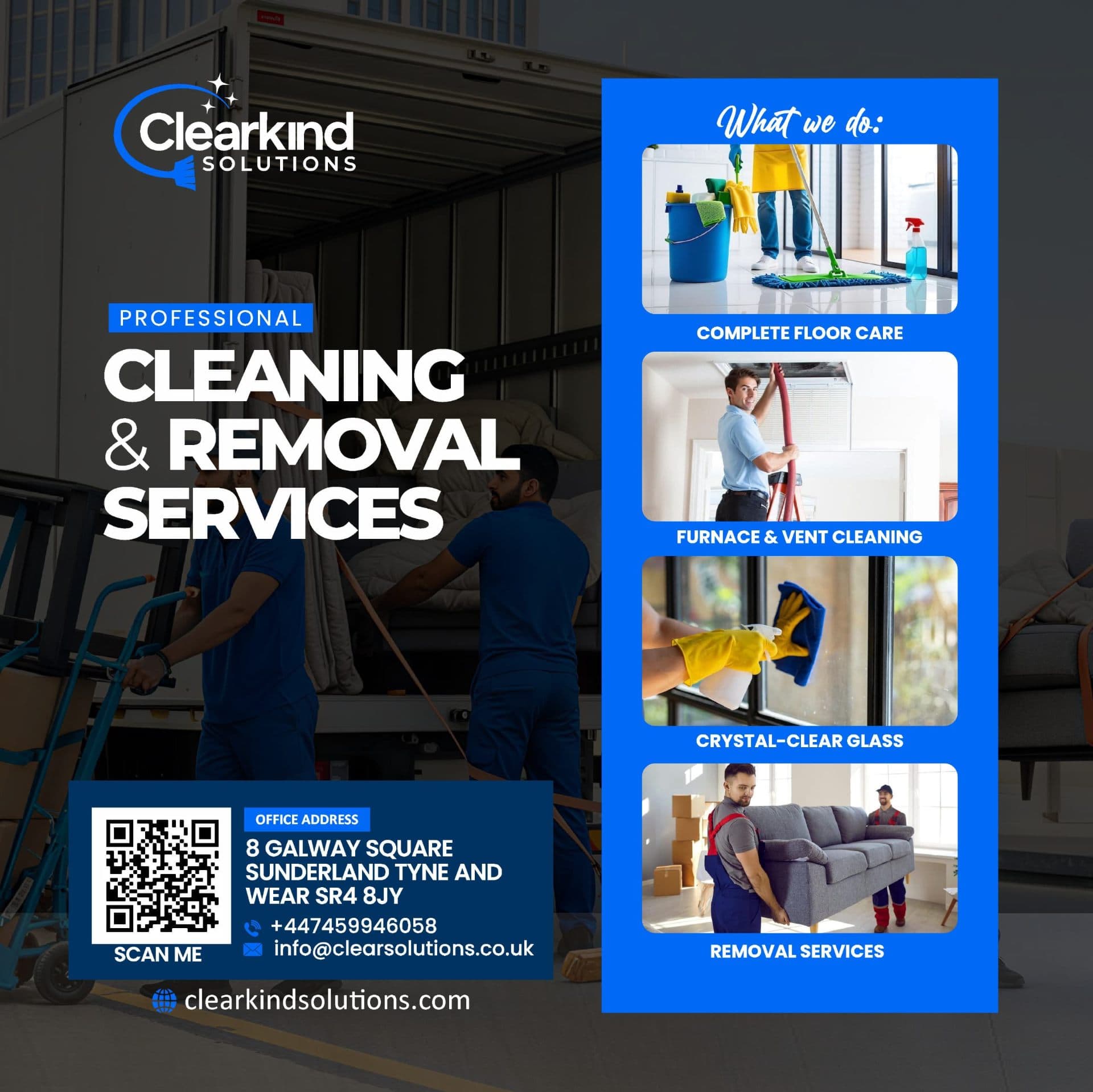 Professional cleaning team